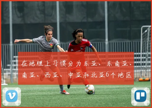 在地理上习惯分为东亚、东南亚、南亚、西亚、中亚和北亚6个地区
